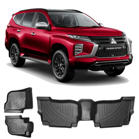 JOGO DE TAPETE BANDEJA PREMIUM PAJERO SPORT 2019 A 2023 - COMPLETO