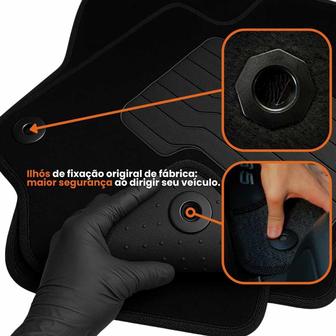 KIT TAPETES CARPETE PORTA MALAS + INTERNOS ONIX SEDAN 2020 A 2025