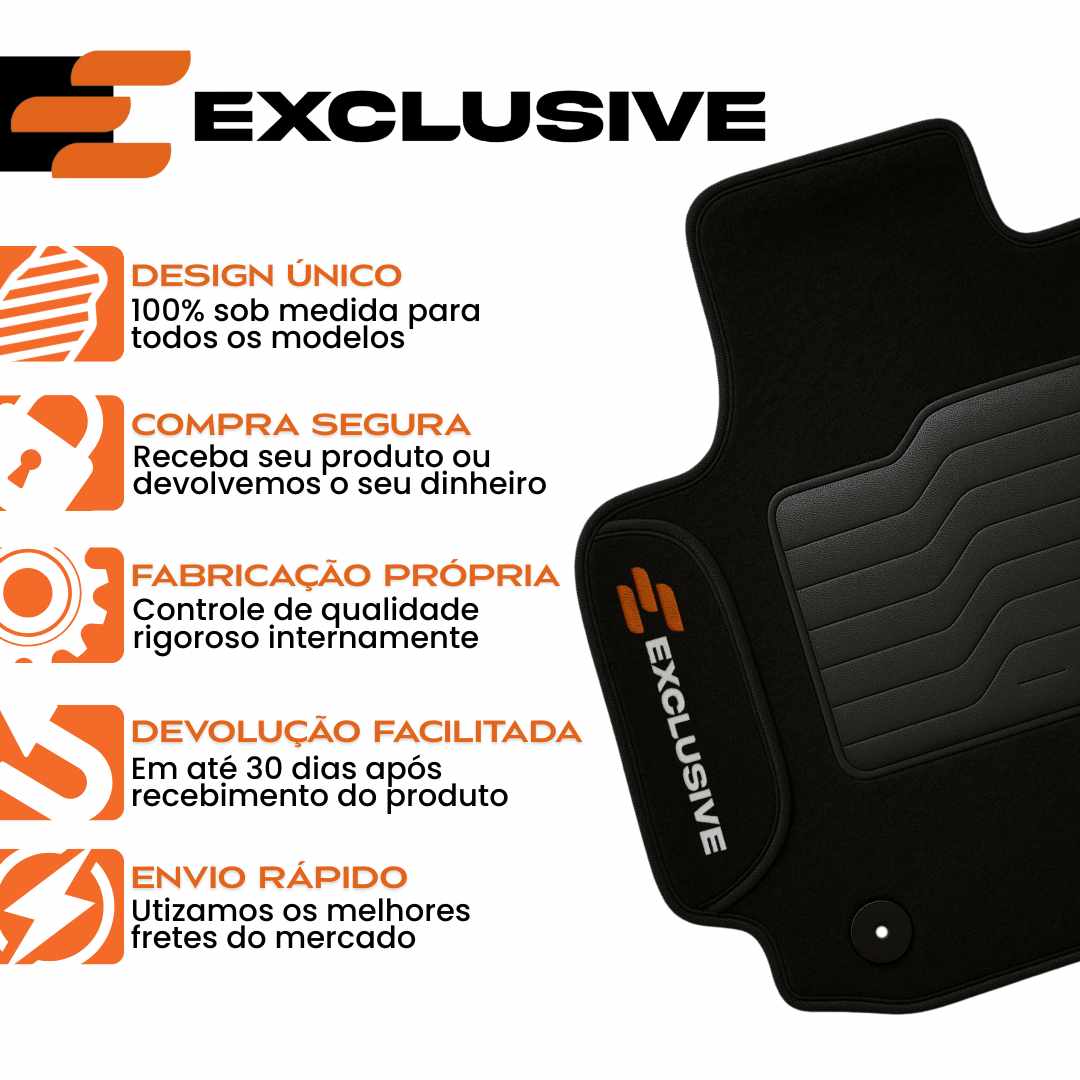 KIT TAPETES CARPETE PORTA MALAS + INTERNOS ONIX HATCH 2020 A 2025