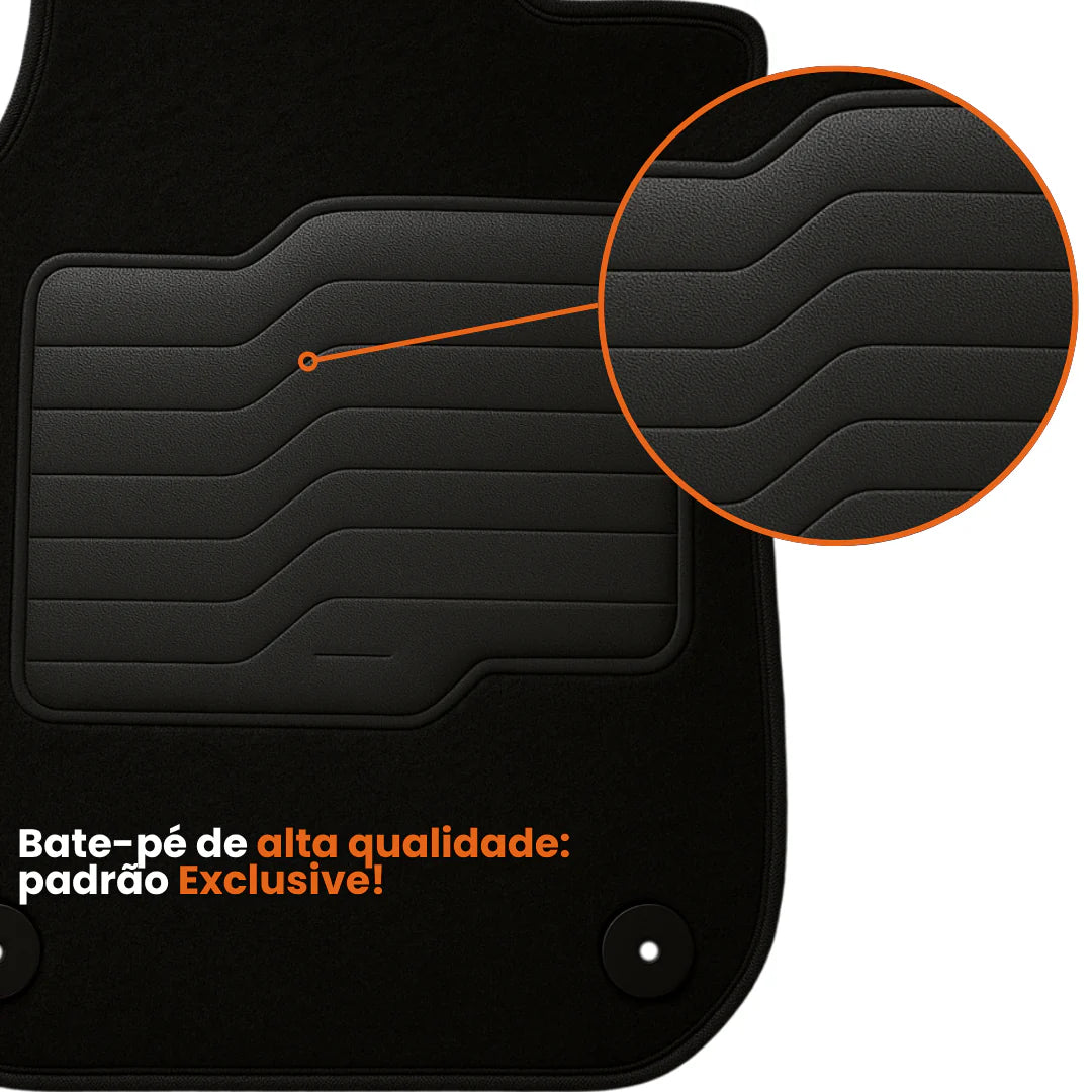 TAPETE CARPETE FIAT FASTBACK 2022 A 2025 3 PEÇAS