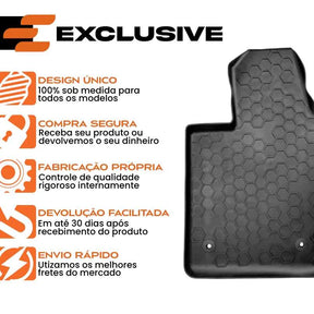 JOGO DE TAPETE BANDEJA PREMIUM MACAN 2014 A 2022 - COMPLETO