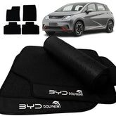 TAPETE BORRACHA PREMIUM BYD DOLPHIN PLUS 2023 A 2025 4 PEÇAS