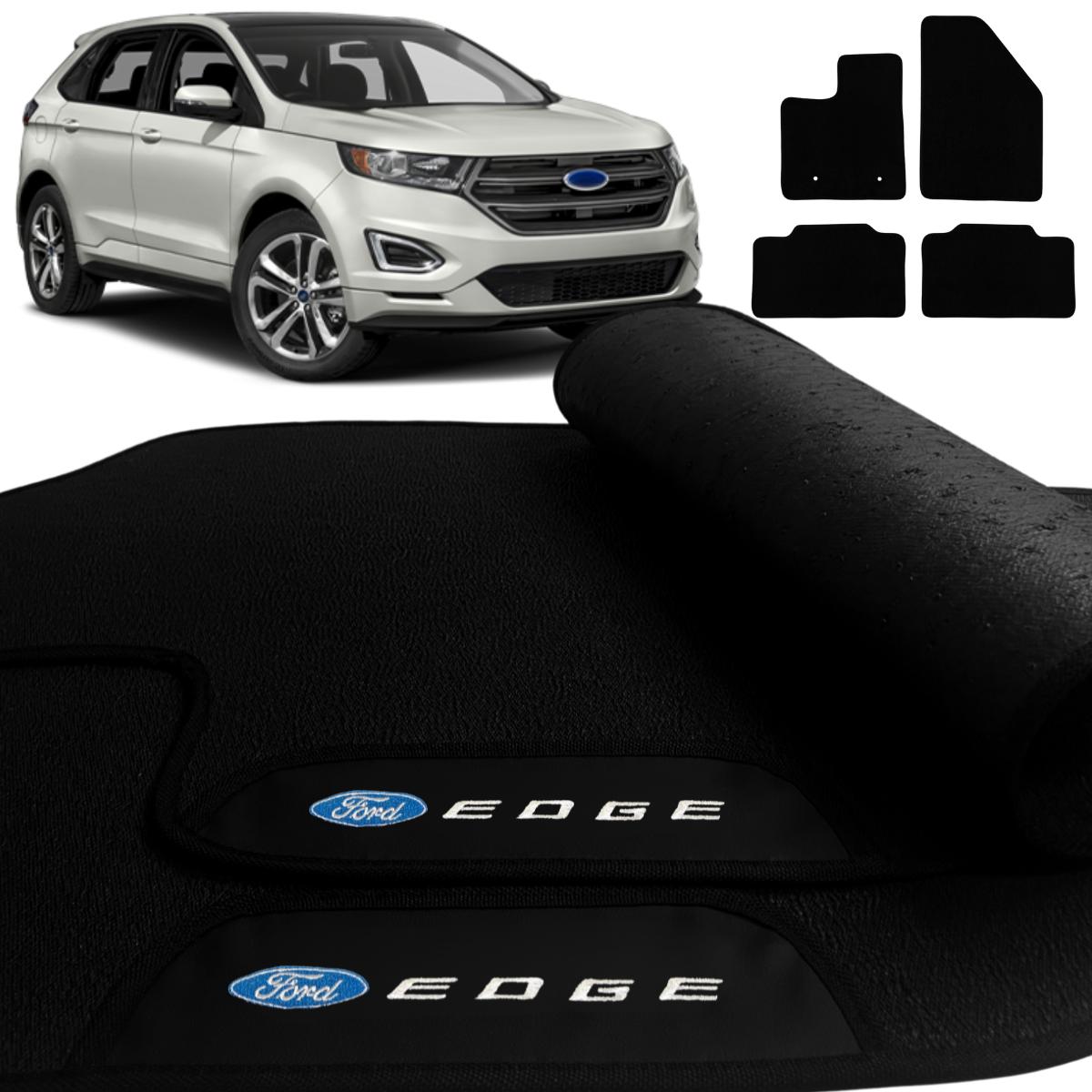 TAPETE BORRACHA PREMIUM FORD EDGE 2007 A 2014 PRETO 4 PEÇAS