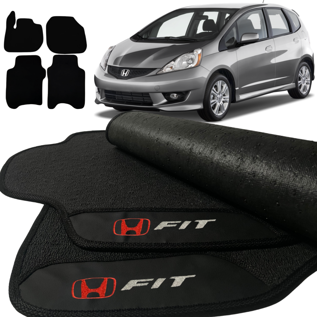 TAPETE BORRACHA PREMIUM FIT 2009 A 2014 4 PEÇAS