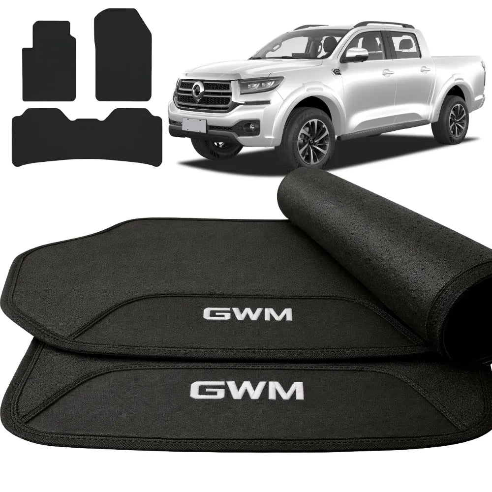 TAPETE BORRACHA PREMIUM GWM POER 2025 A 2026 4 PEÇAS