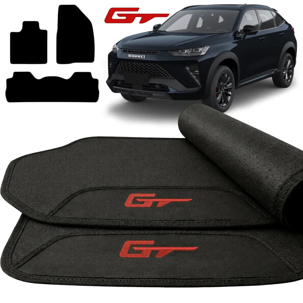 TAPETE BORRACHA PREMIUM HAVAL H6 GT 3 PEÇAS