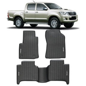 TAPETE TIPO BANDEJA PREMIUM HILUX 2006 A 2015 JOGO COMPLETO