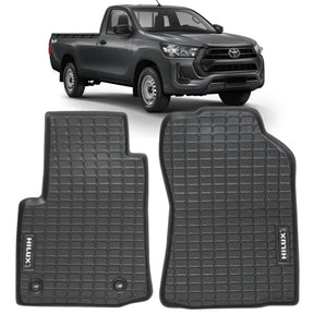 TAPETE TIPO BANDEJA PREMIUM HILUX 2016 A 2024 CABINE SIMPLES