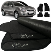 TAPETE BORRACHA PREMIUM JAC J3 2011 A 2018 4 PEÇAS