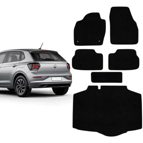 KIT TAPETES CARPETE PORTA MALAS + INTERNOS POLO 2018 A 2024