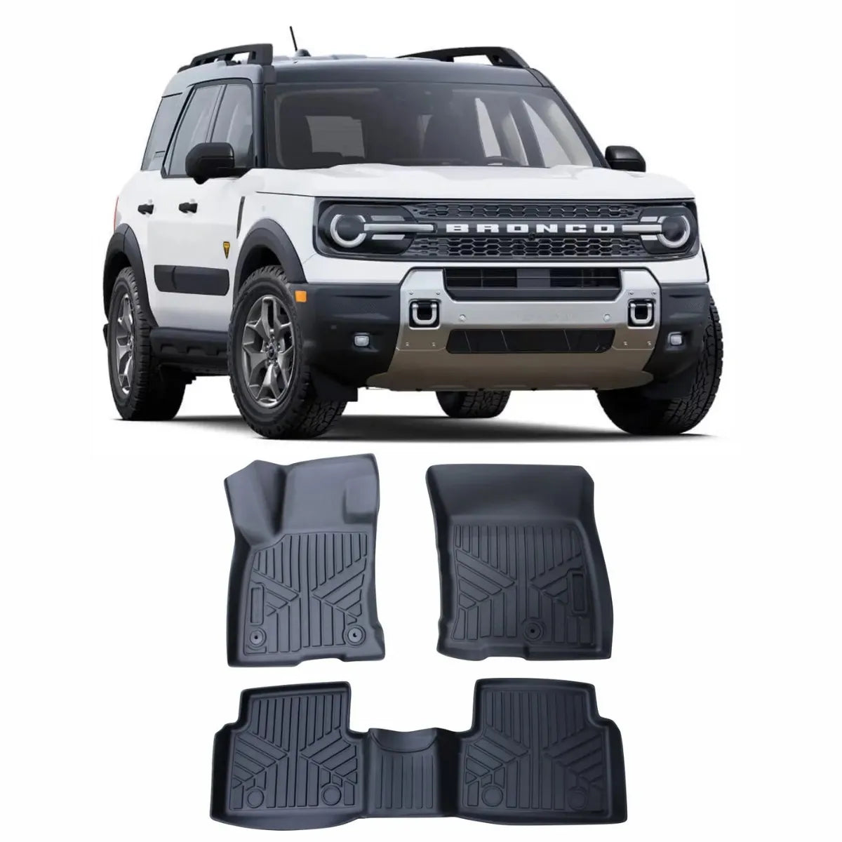JOGO DE TAPETE BANDEJA PREMIUM BRONCO SPORT 2021 A 2024 - COMPLETO