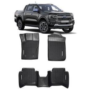 TAPETE TIPO BANDEJA PREMIUM RANGER 2017 A 2023 JOGO COMPLETO