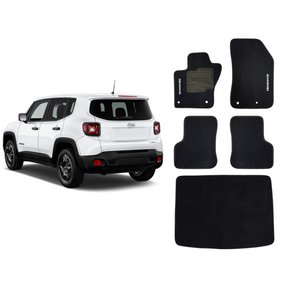 KIT TAPETES CARPETE PORTA MALAS + INTERNOS RENEGADE 2015 A 2024