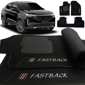 TAPETE CARPETE FIAT FASTBACK 2022 A 2025 3 PEÇAS