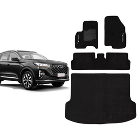 KIT TAPETES CARPETE PORTA MALAS + INTERNOS TIGGO 7 PRO 2022 A 2025