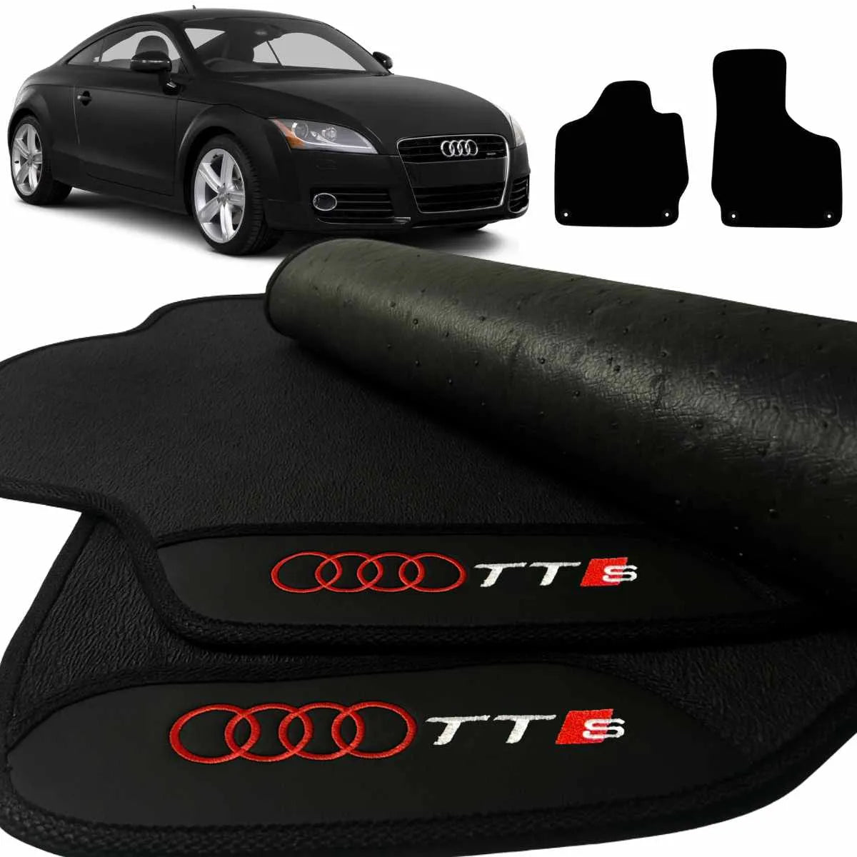 TAPETE BORRACHA PREMIUM AUDI TTS 2006 A 2014 2 PEÇAS