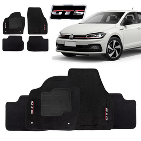 TAPETES CARPETE VOLKSWAGEN VIRTUS GTS 2018 A 2022 5 PEÇAS