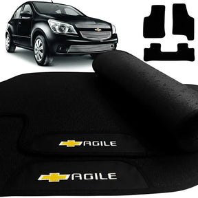 TAPETE BORRACHA PREMIUM AGILE 2009 A 2016 3 PEÇAS